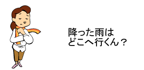 降った雨はどこへ行くん？